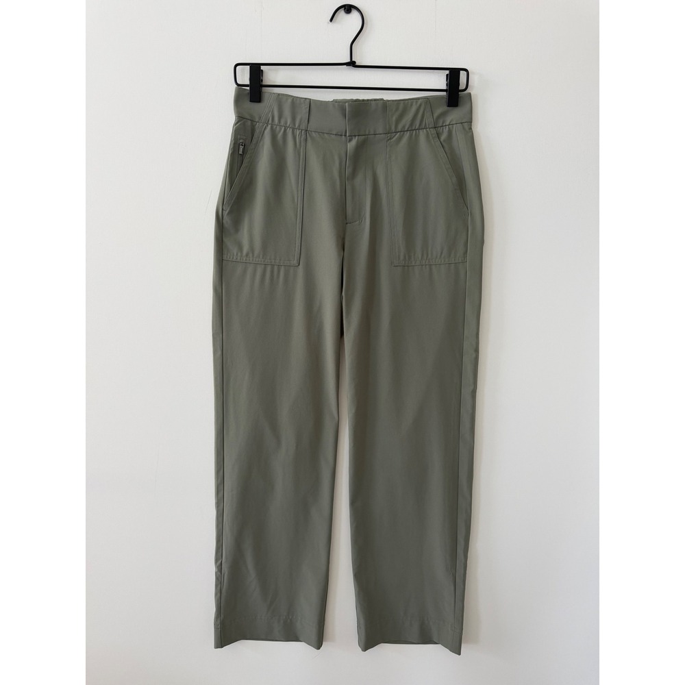 Athleta Brooklyn Ankle Pant Sage Green 446630-03 Womens 0 Straight Leg Travel